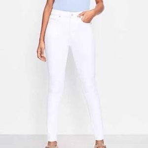 LOFT White Skinny Jeans